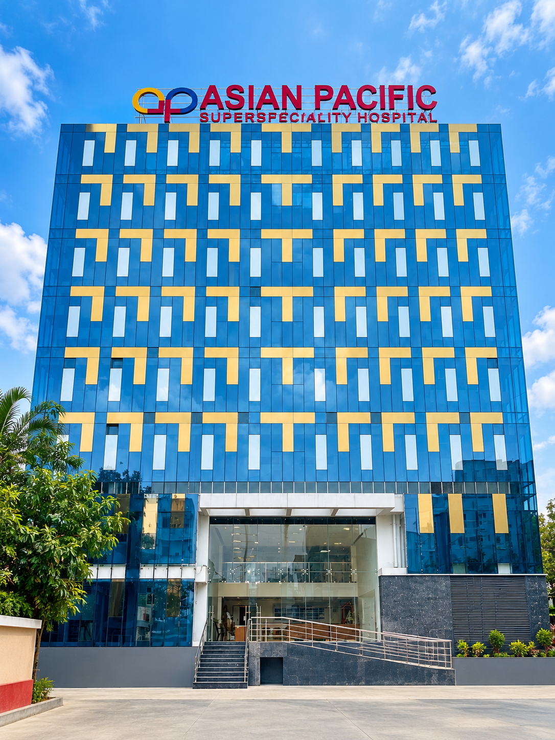Asian Pacific Superspeciality Hospital building in Hinjewadi, Pune